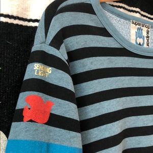 FREE CITY long sleeved striped sweatshirt